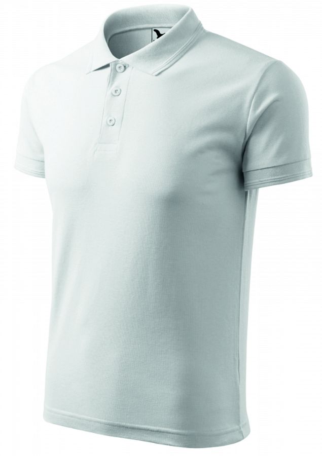 Polokošile pánská Pique 203 bílá vel. M - Obrázek Polokošile pánská Pique 203 bílá vel. M - Obrázek